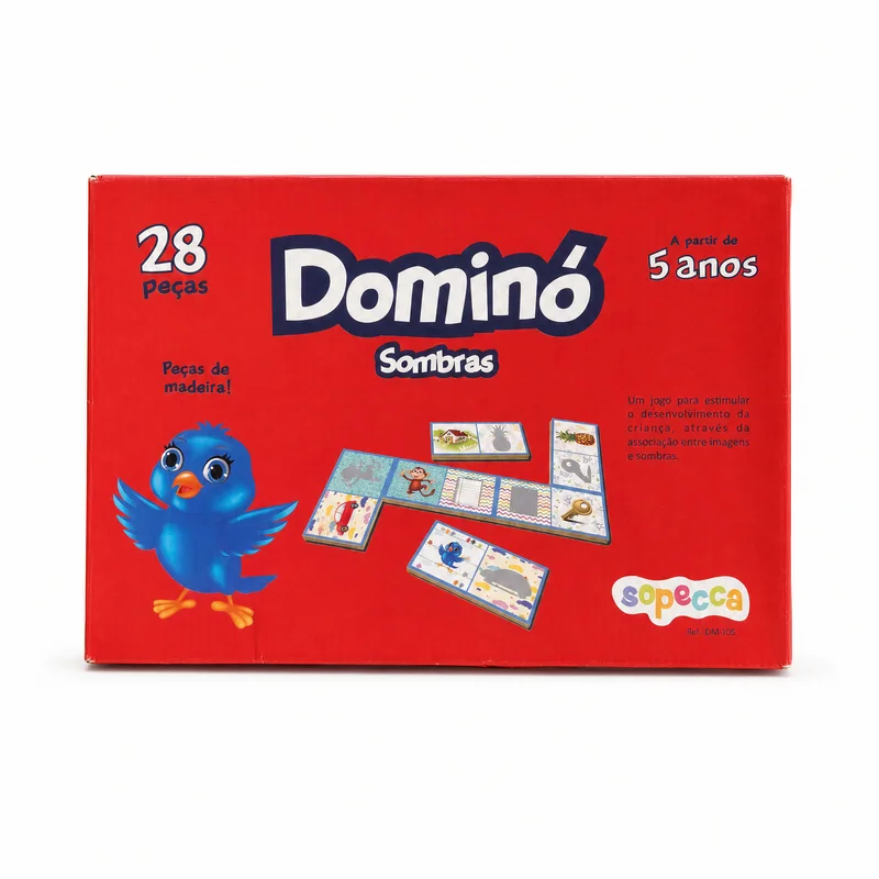 Dominó de sombras de madera