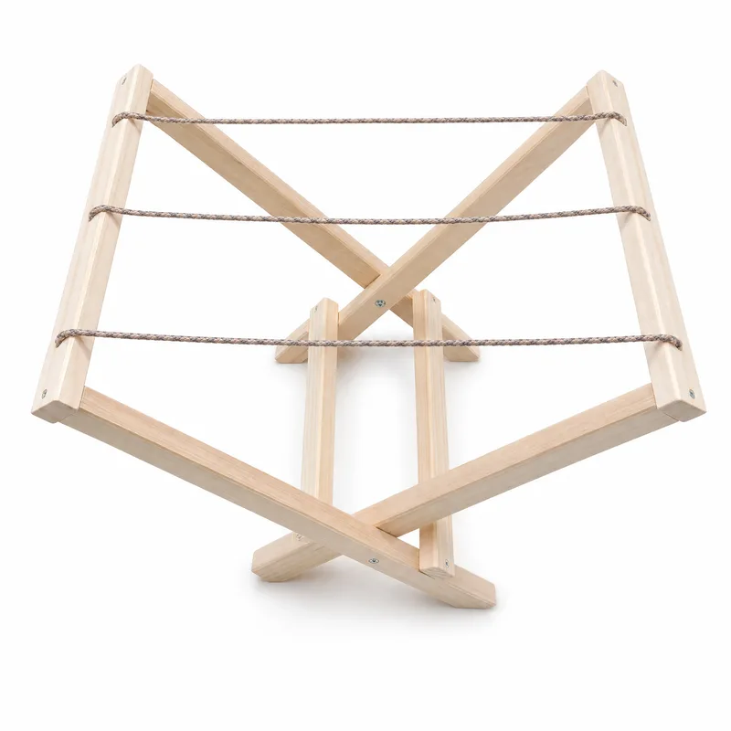 Tendedero Montessori de madera para niños