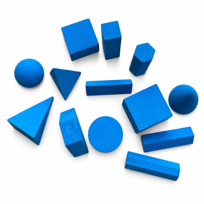 Sólidos geométricos Montessori de madera